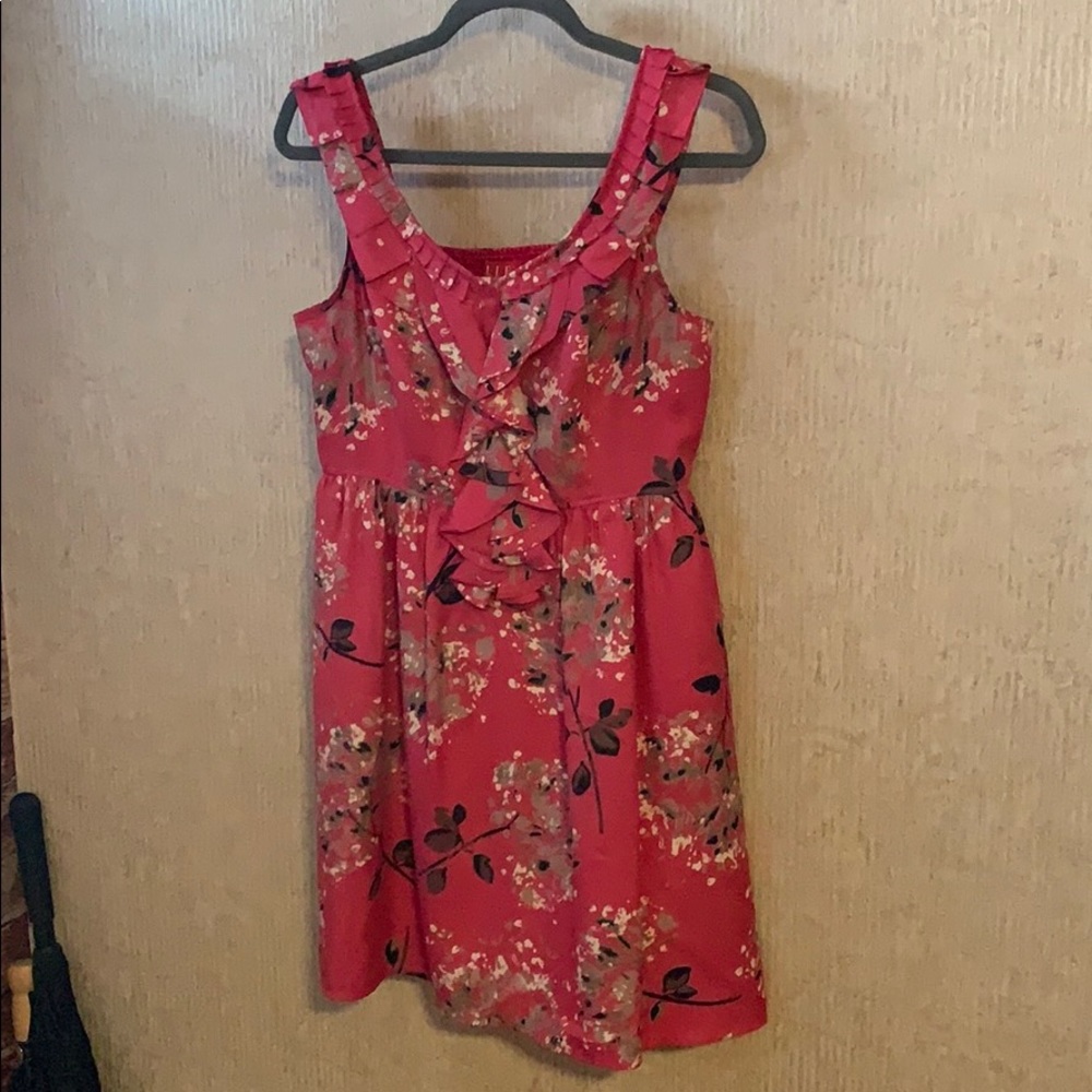 Pink floral dress